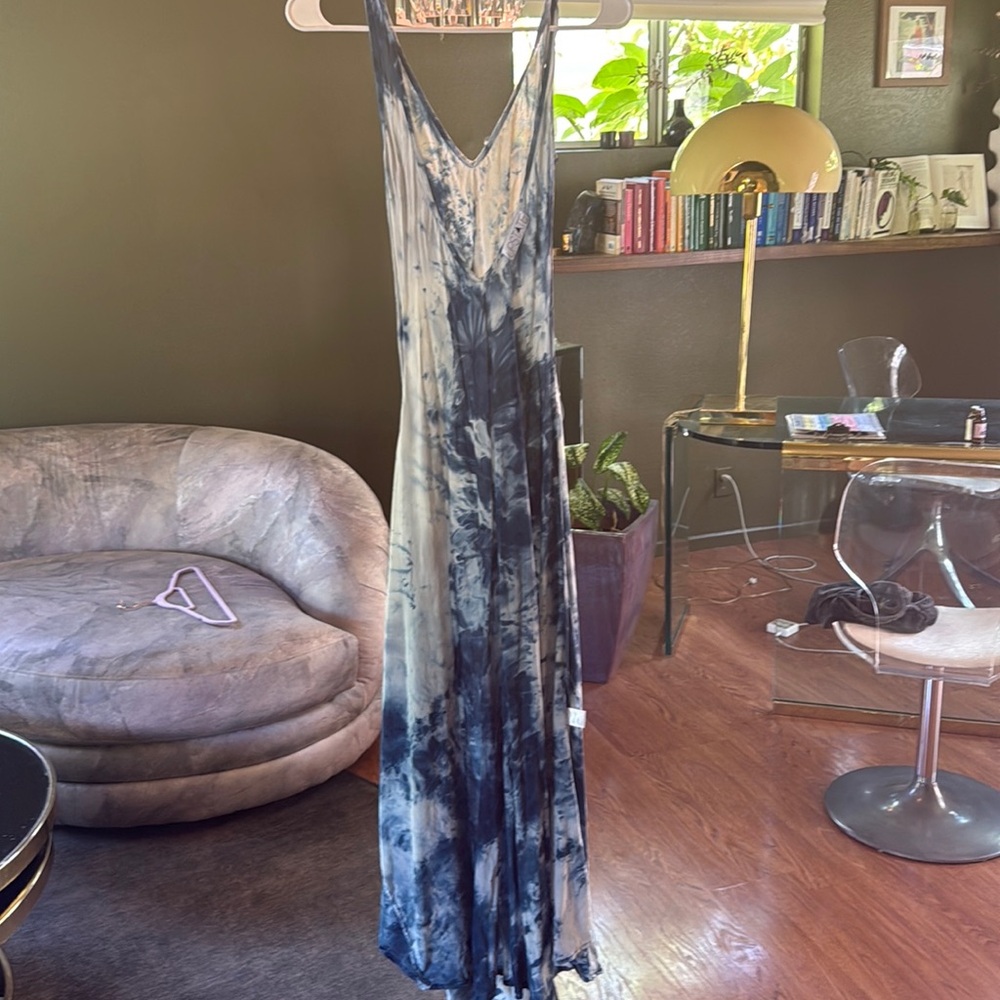 100 silk upstate hand dyed dress